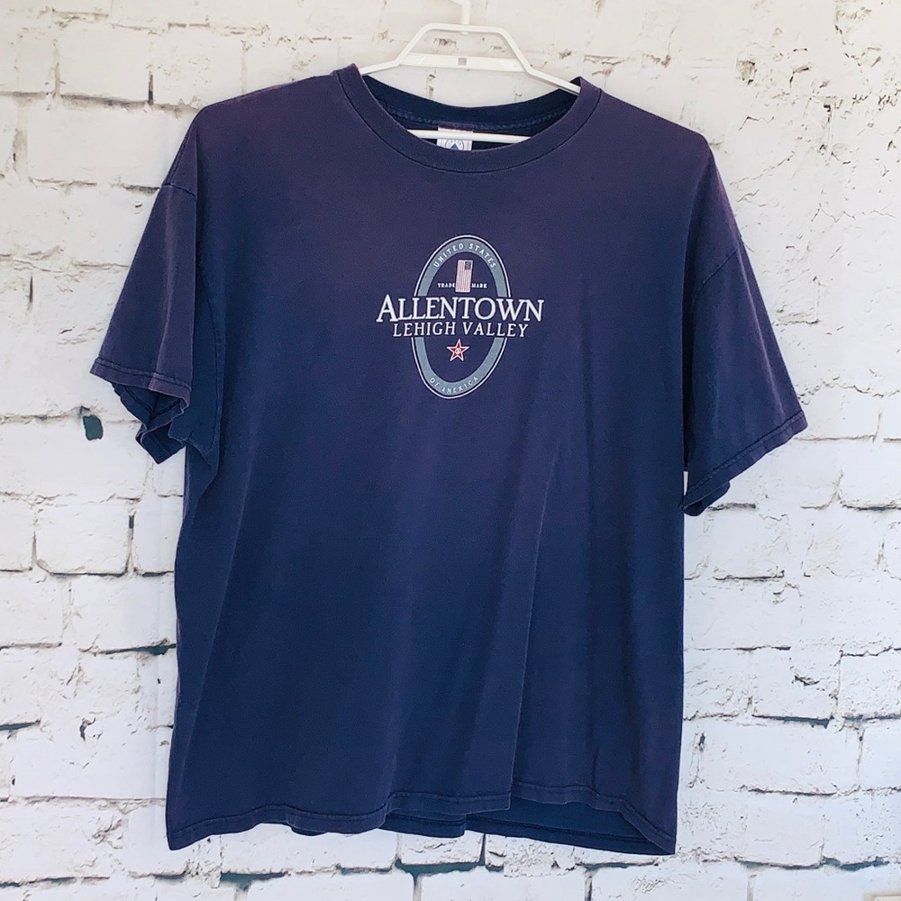 Mens Allentown Lehigh Valley T-Shirt Blue Size XXL